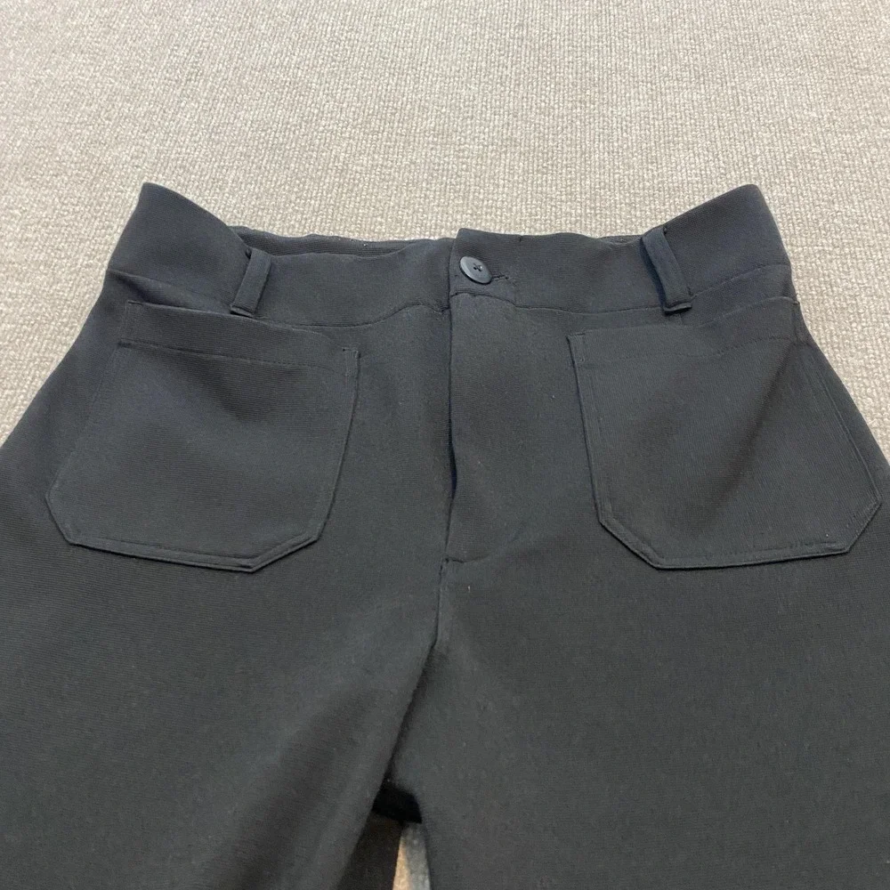 Maeve The Colette Pants Womens 32 Black Ponte Cropped Wide Leg Stretch Pockets
